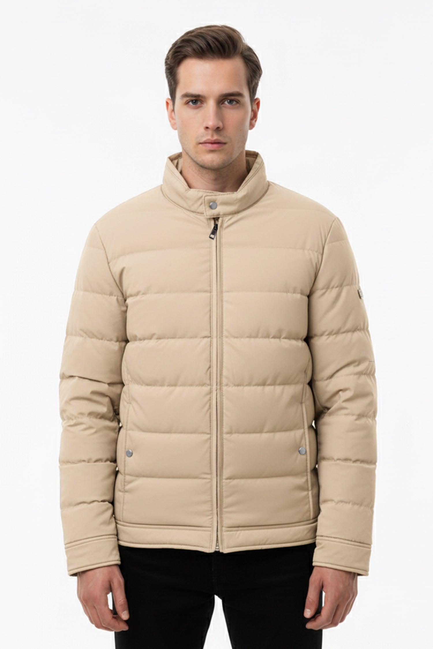 Contrast Padded Imported Puffer Jacket