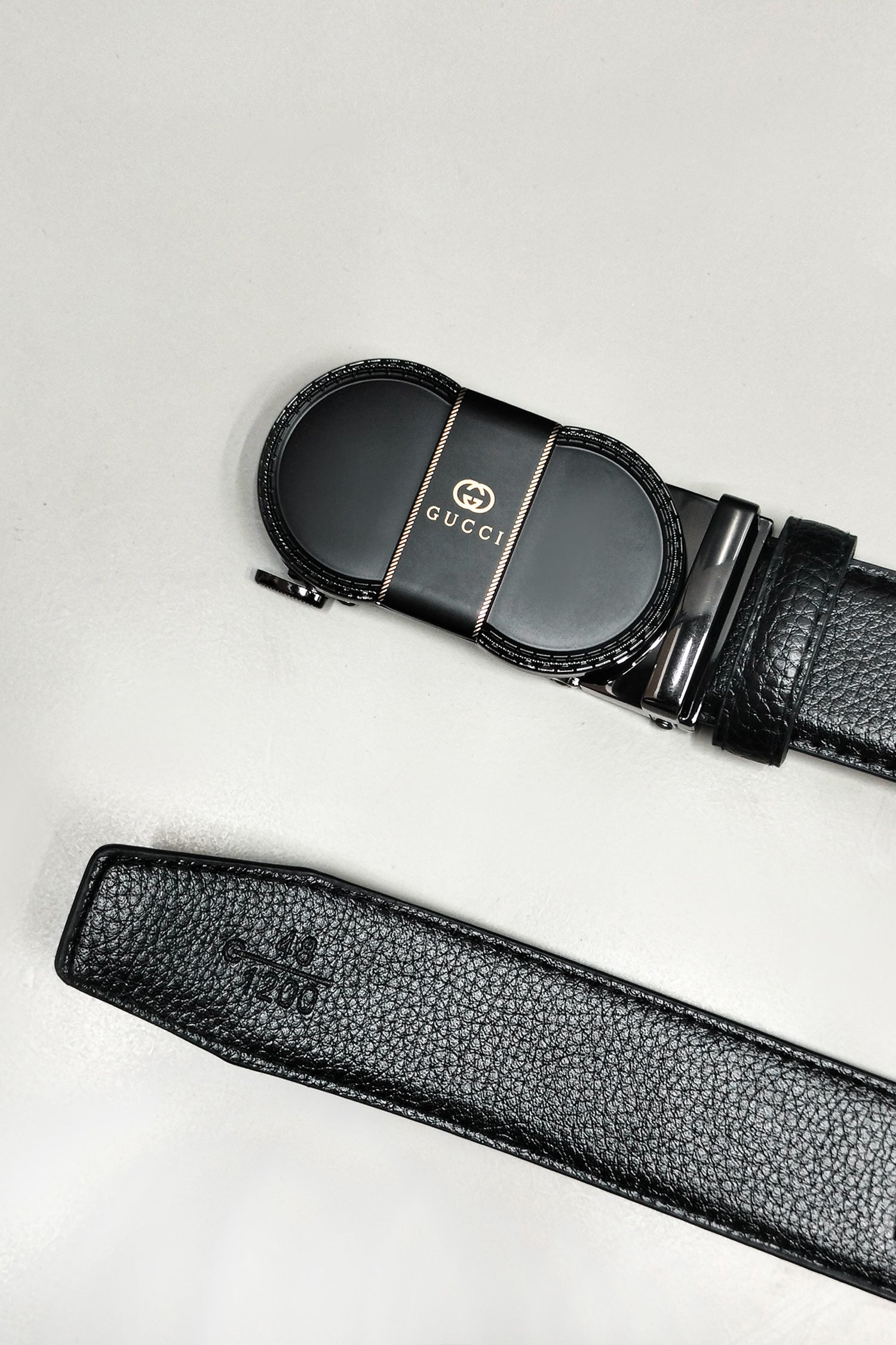 G Metal Alloy Automatic Buckle Branded Belt