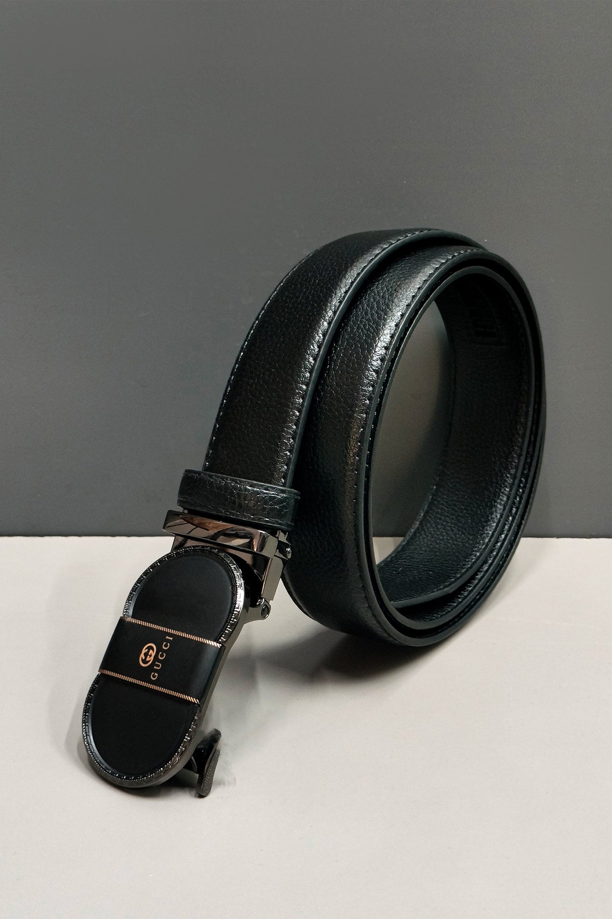 G Metal Alloy Automatic Buckle Branded Belt