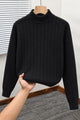 Turbo Minimalist Mock-Neck Lining Imported Men's Sweater