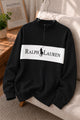 Rlph Lurn Quarter Zip-Up Mock Neck Men's Sweatshirt