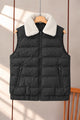 Sherpa Fur Collar Imported Parachute Men's Gilet