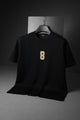 Turbo Prominent Numeric 8 Front Logo Tee In Black