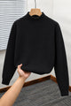 Turbo Clean Aesthetic Texture Style Imported Men's Sweater In Black