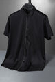 Men's Various Textured Silk Casual Shirt In Black
