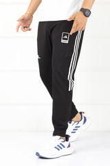 Adds Terrx Side Striped Sportswear Trouser In Black