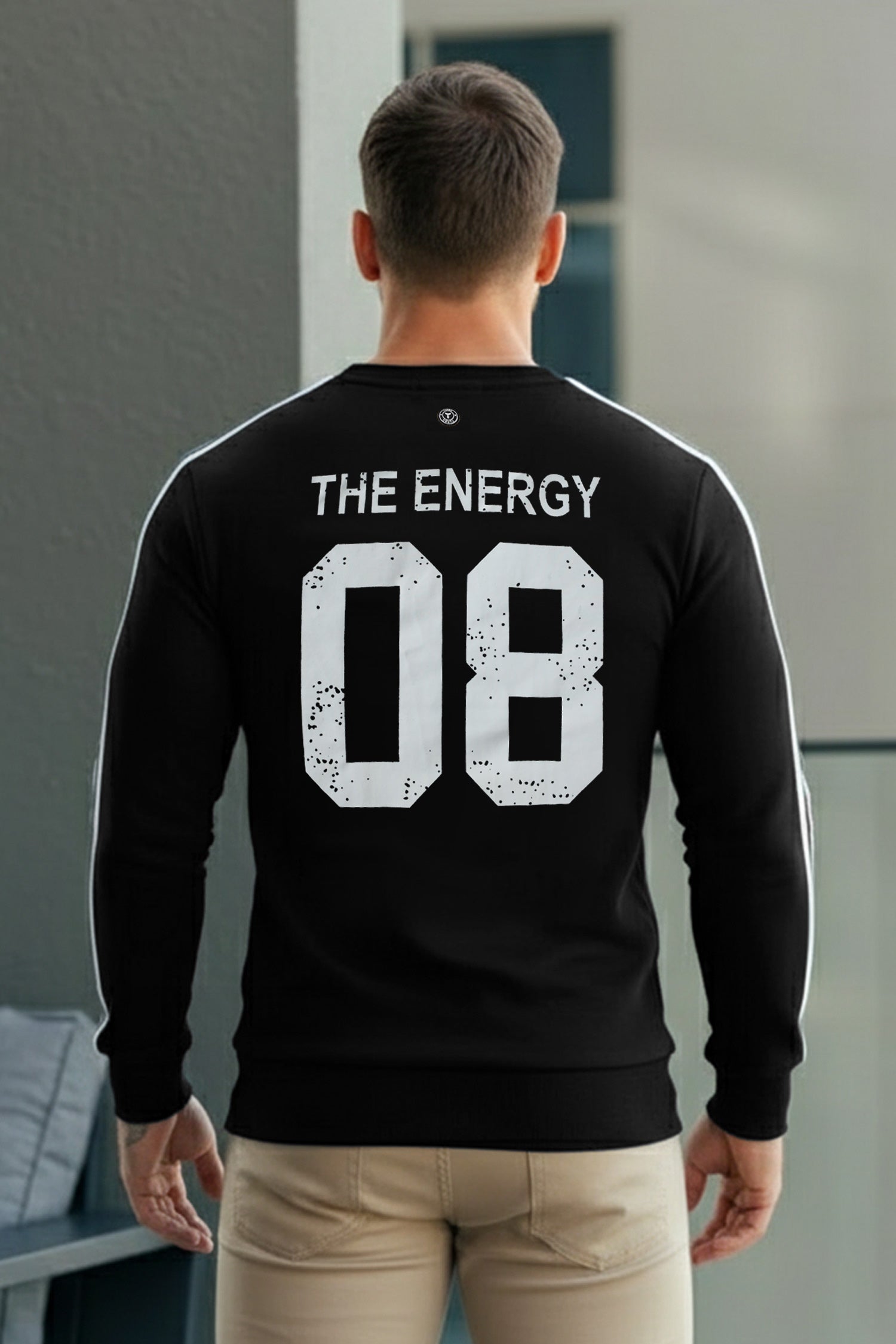 Turbo 3 Stripes Mock Neck Men's Sweatshirt