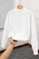 Turbo Minimalist Mock-Neck Lining Imported Men's Sweater