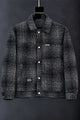 Outerwear Tweed Checkered Imported Men's Wool Jacket