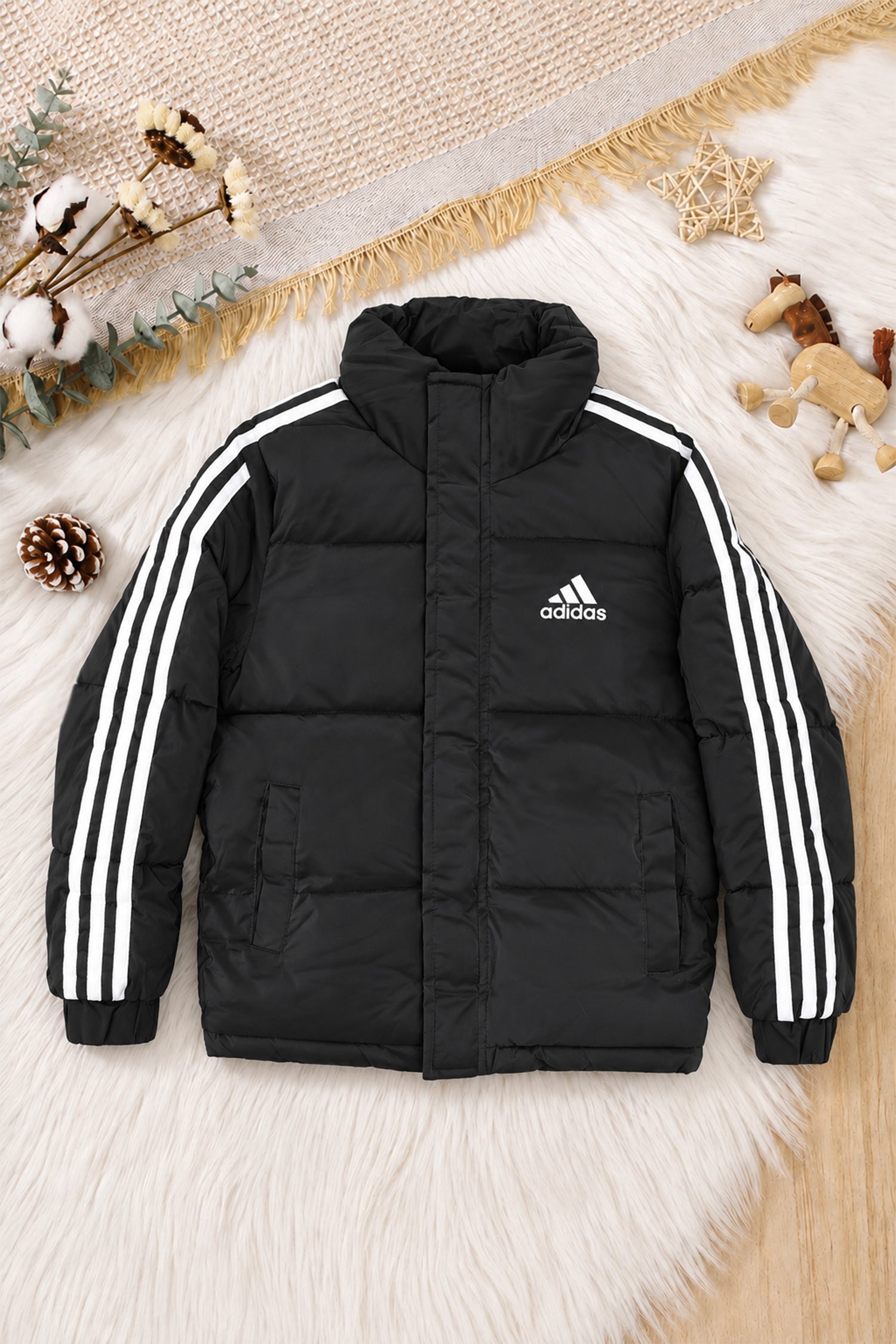 Adds Synthetic Shearling Imported Kid's Puffer Jacket