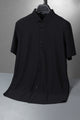 Men's Cuban Texture Silk Casual Shirt In Black