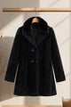 Women's Double-Breasted Design Imp Wool Long Coat