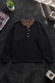 Turbo Henley Pullover Imported Round Neck Men's Sweatshirt