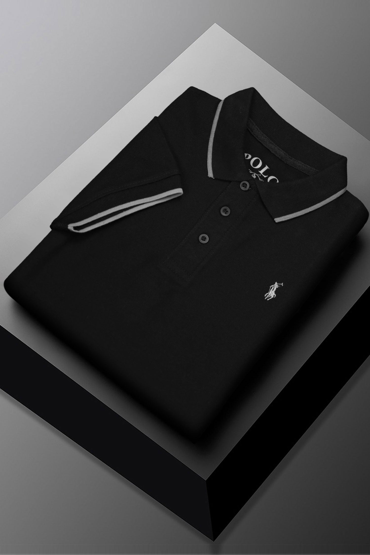 Rph Lren Polo Pique Collar Tipping Men's Polo ShirT