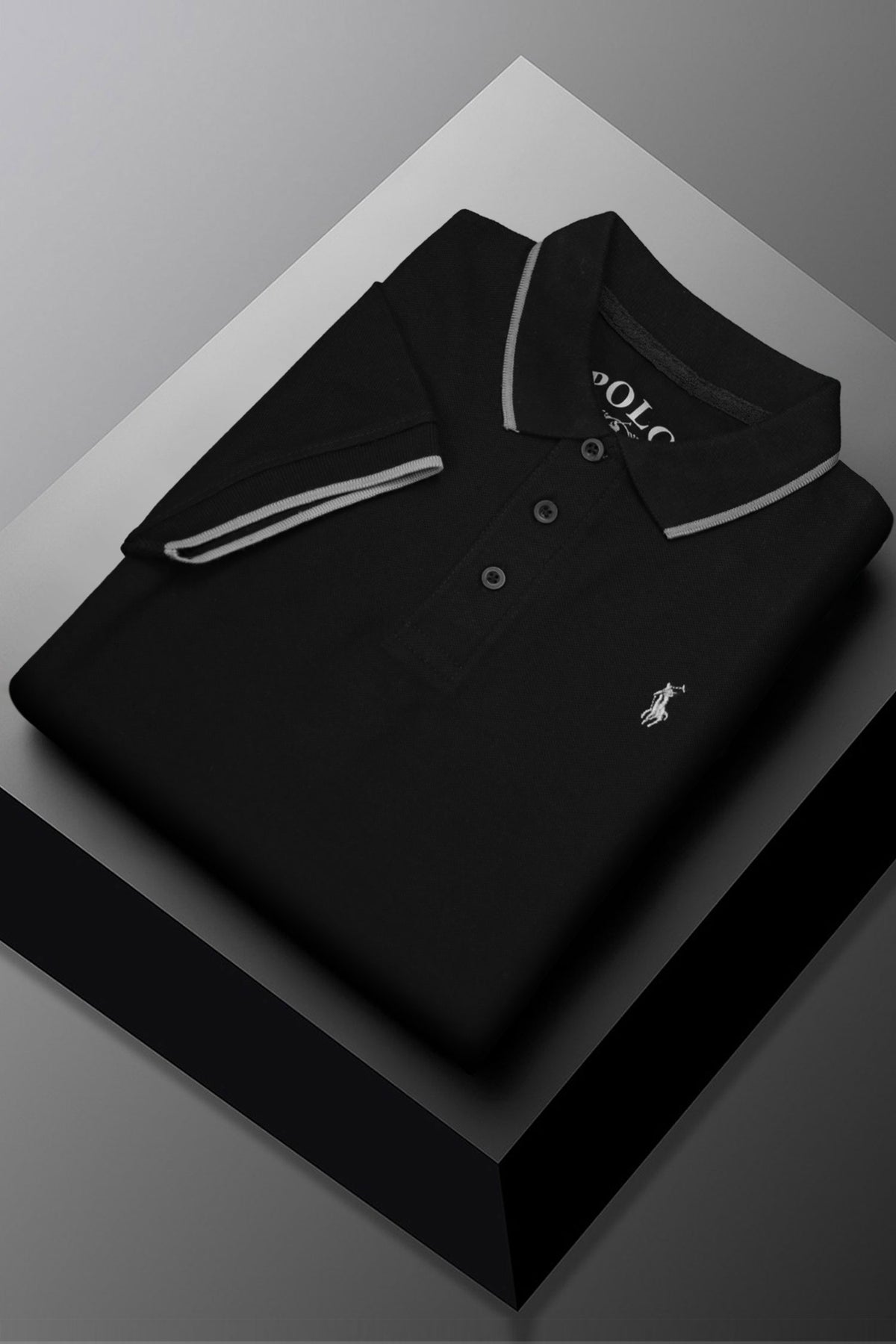 Rph Lren Polo Pique Collar Tipping Men's Polo ShirT