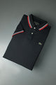 Lcste Casual Vogue Men's Polo Shirt In Black