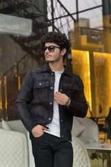 Double Pocket Detailed Imported Men's Woolen Jacket