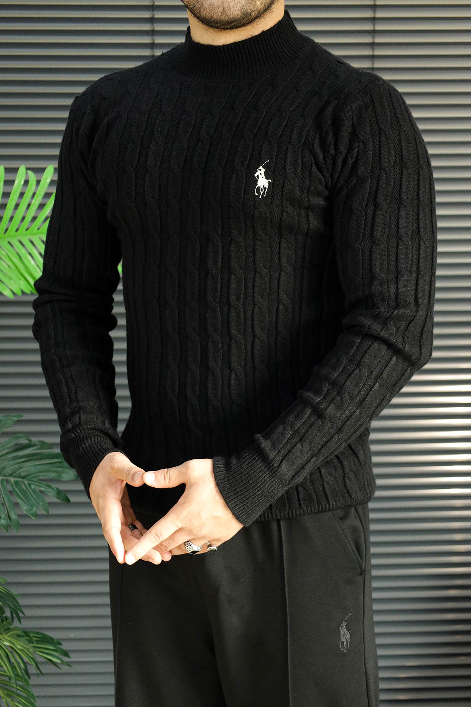 Polo Old Money Aesthetic Textured Imported Men's Sweater