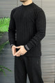 Turbo Self-Design Textured Imported Round Neck Men's Sweater