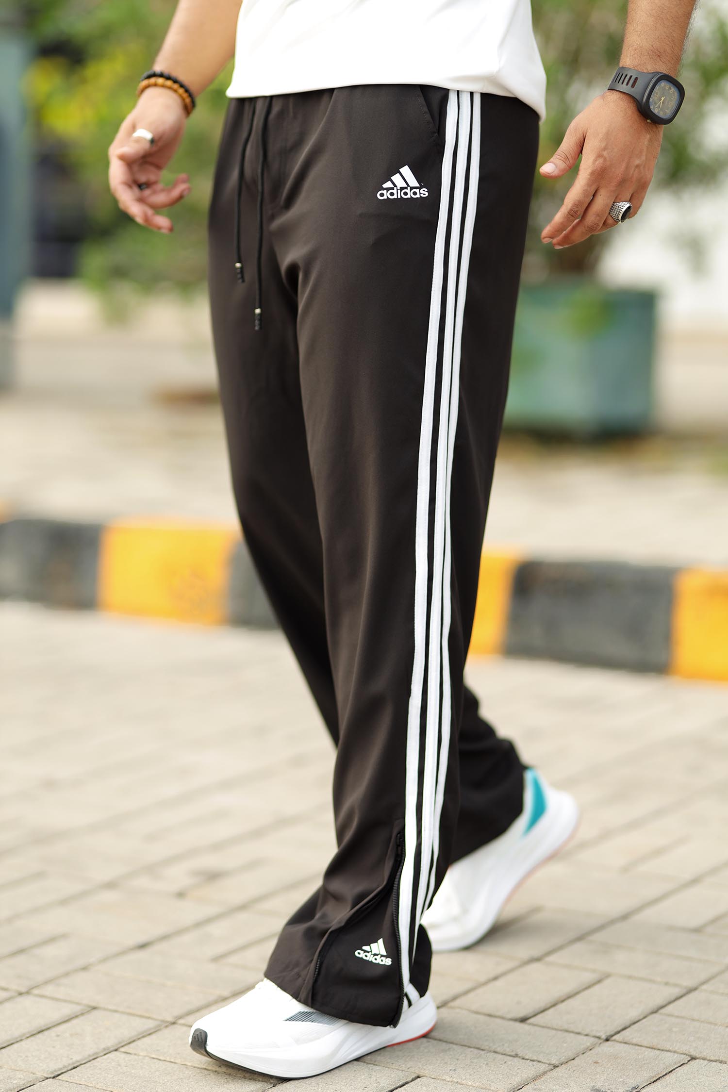 Adds Loose Bottom Zip Style Imported Sportswear Trouser