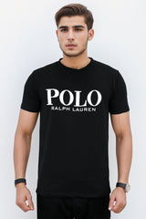 Raph Luran Polo Slogan Round Neck T-Shirt