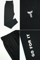 Turbo Go For It Dryfit Sportswear Trouser in Black