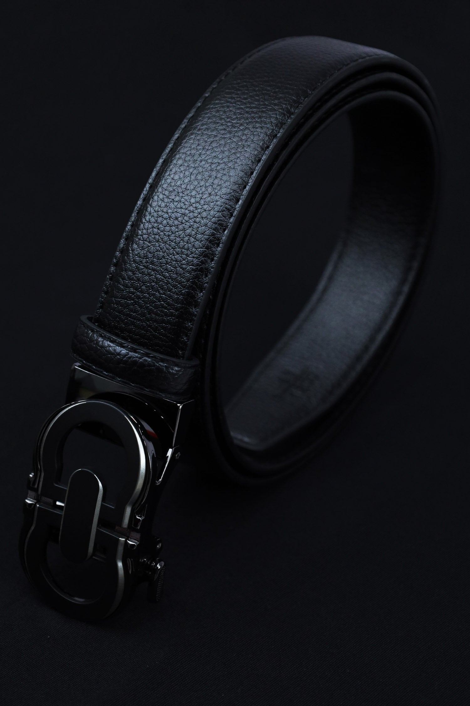 Fergamo Metal Alloy Automatic Buckle Branded Belt