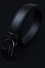 Fergamo Metal Alloy Automatic Buckle Branded Belt