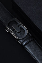 Fergamo Metal Alloy Automatic Buckle Branded Belt