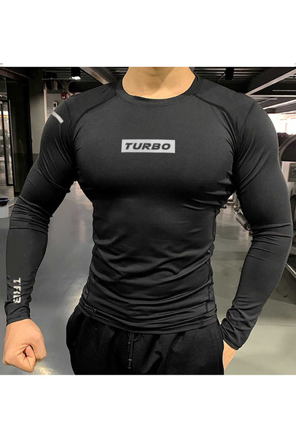 Turbo TRB Slogan Activewear Full Sleeve Shirt