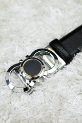 Fergmo Metal Alloy Automatic Buckle Branded Belt