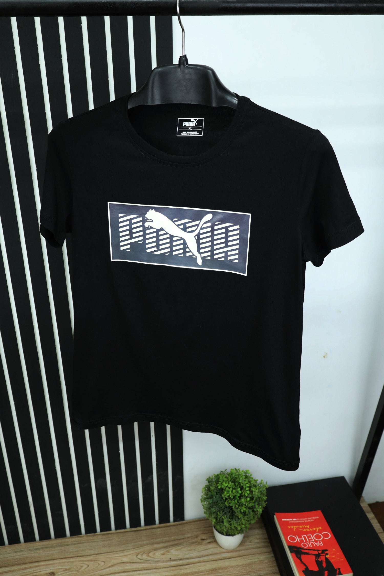 Puma Printed Logo Round Neck T-Shirt