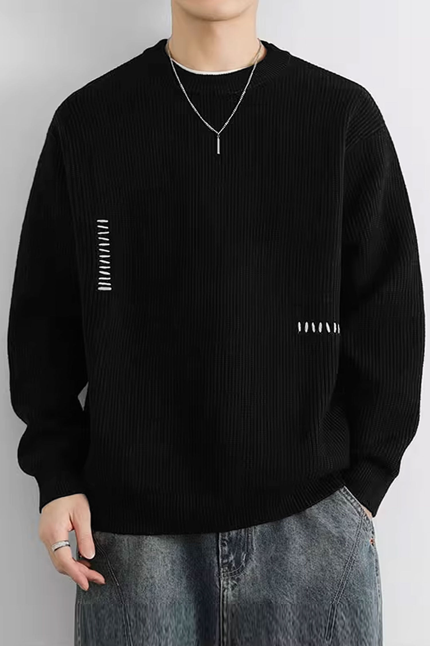 Turbo Geomatric Pattern Imported Men's Sweater