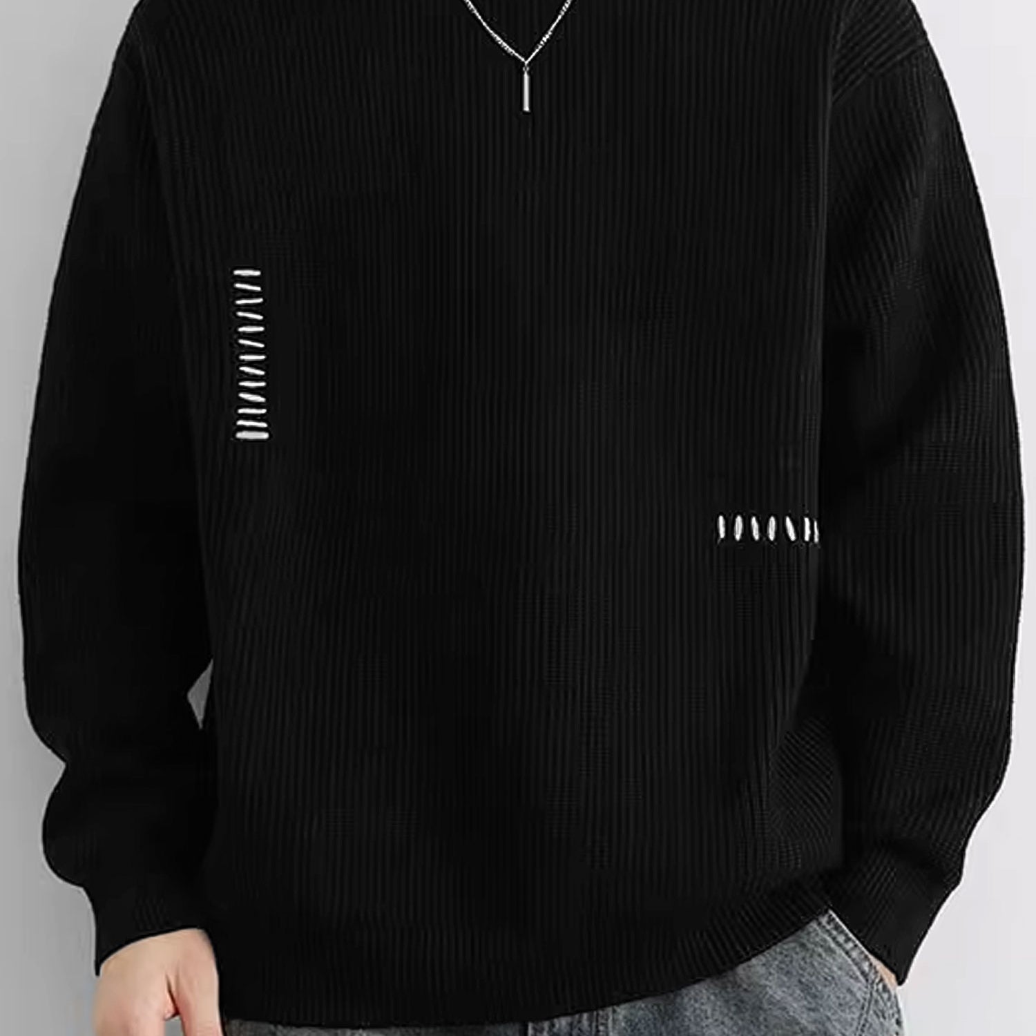 Turbo Geomatric Pattern Imported Men's Sweater
