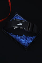 Lcste Metal Alloy Automatic Buckle Branded Belt