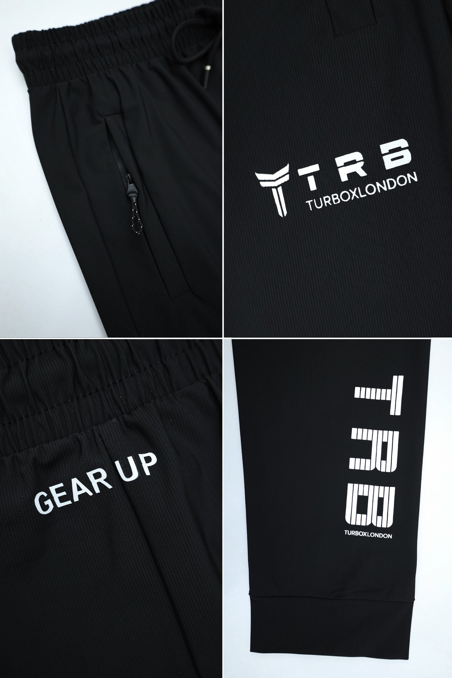 Turbo Gear Up Dryfit Sportswear Trouser In Black