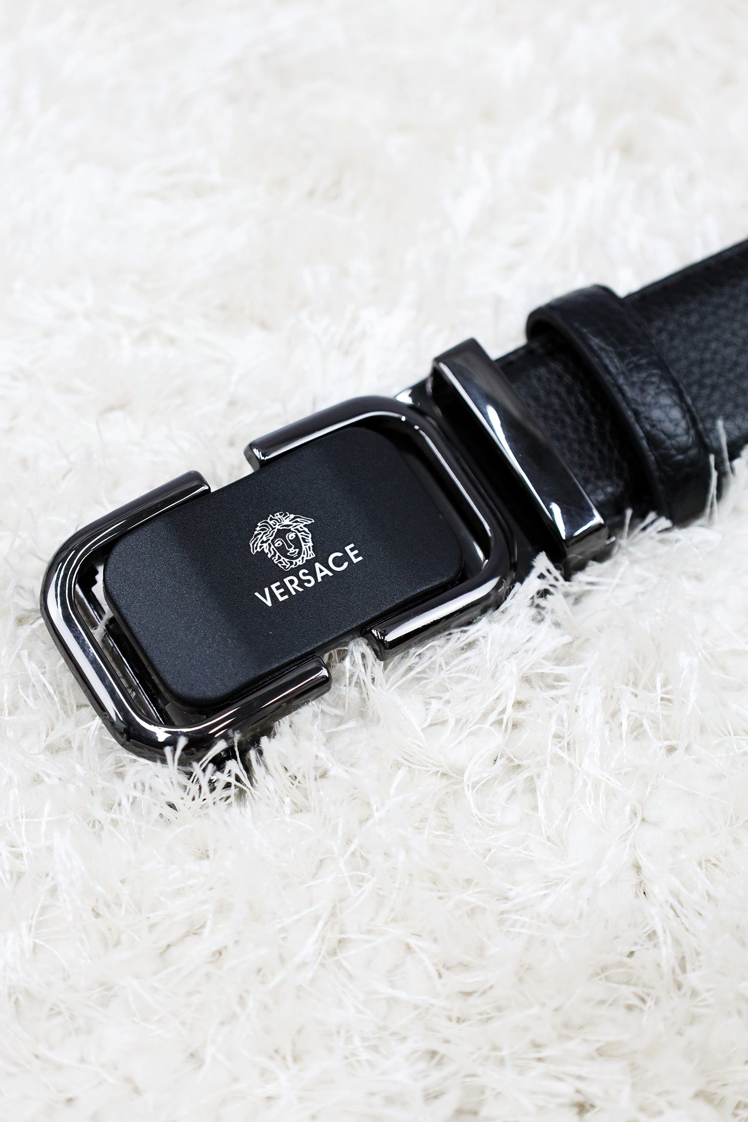 Versce Metal Alloy Automatic Buckle Branded Belt