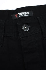 Ankle Fit Turbo Denim Jeans In Black