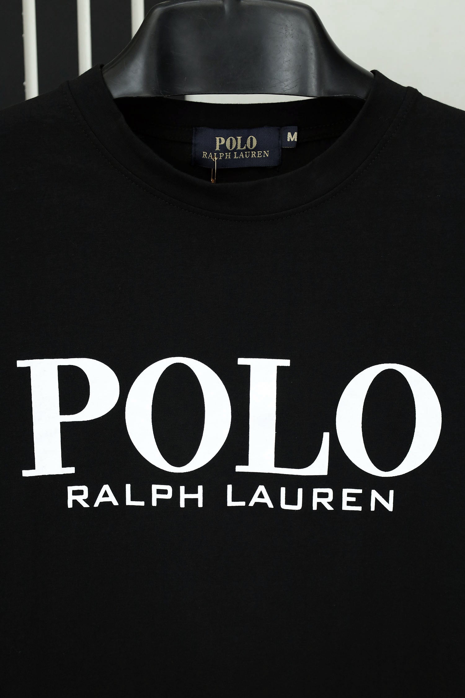 Raph Luran Polo Slogan Round Neck T-Shirt