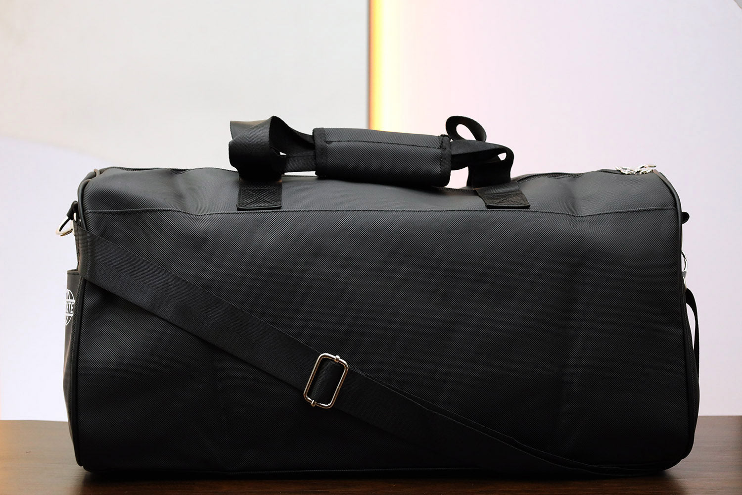 Lacste Imported Signature Lining Travel bag in Black