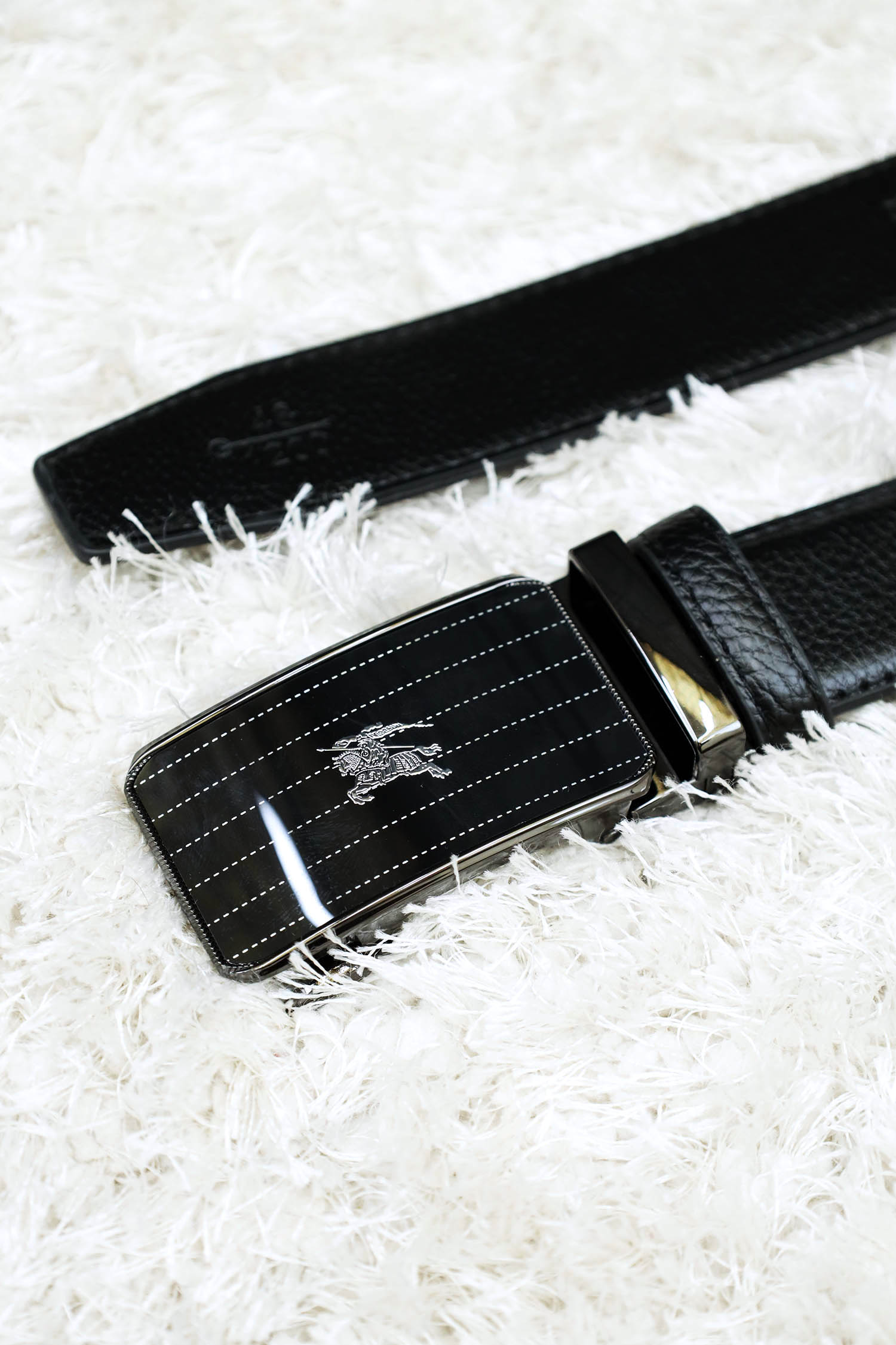 Burbry Metal Alloy Automatic Buckle Branded Belt