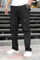 Turbo's 6 Pockets Loose Bottom Cargo Trouser In Black