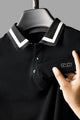 Turbo Polo Pro Grade Tipped Men's Polo Shirt in Black