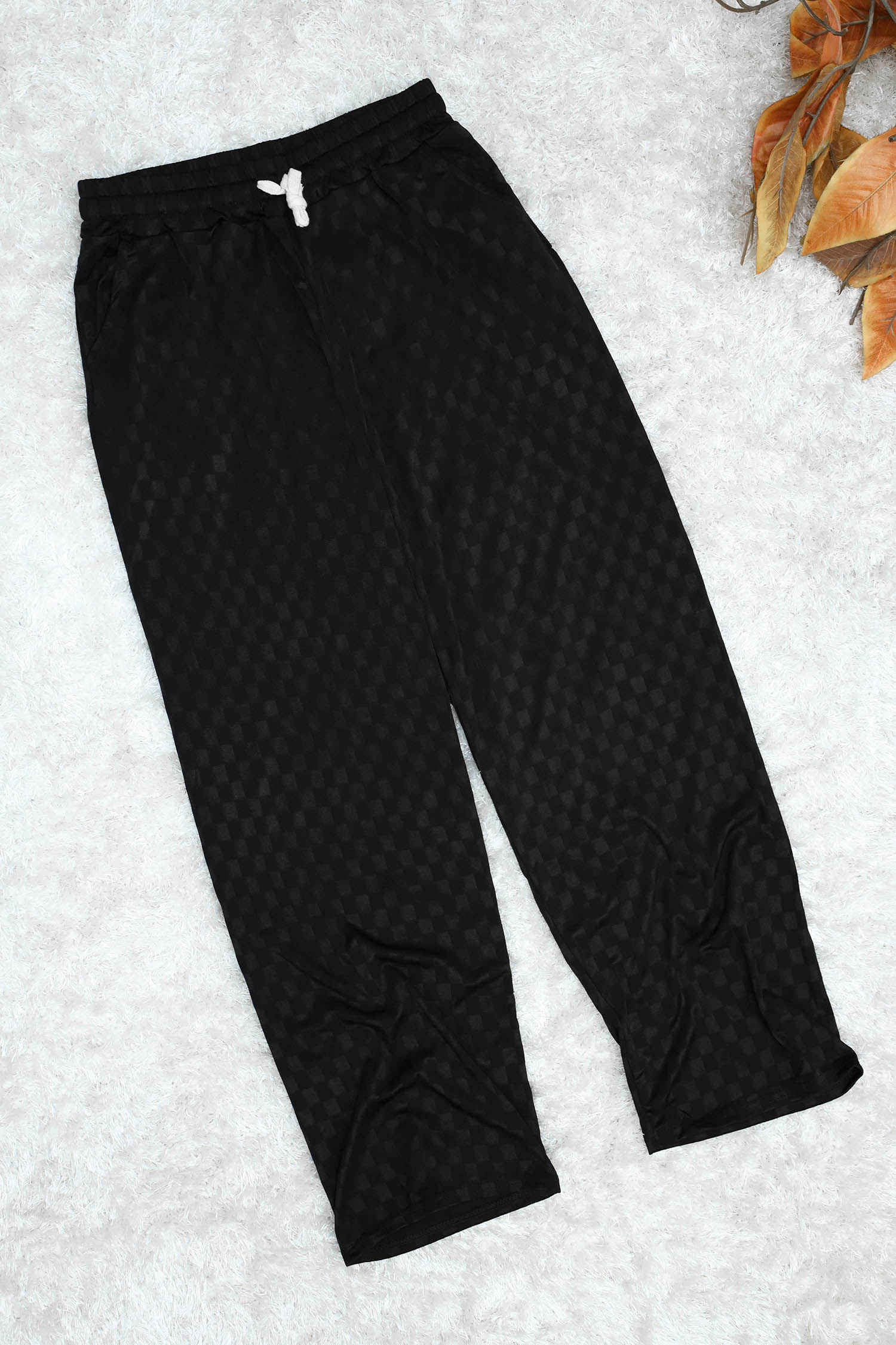 Just Vibe LV Texture Pattern Flapper Trouser - Women