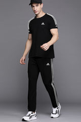 Adds Premium Tri-Line Quick-Dry Tracksuit In Black