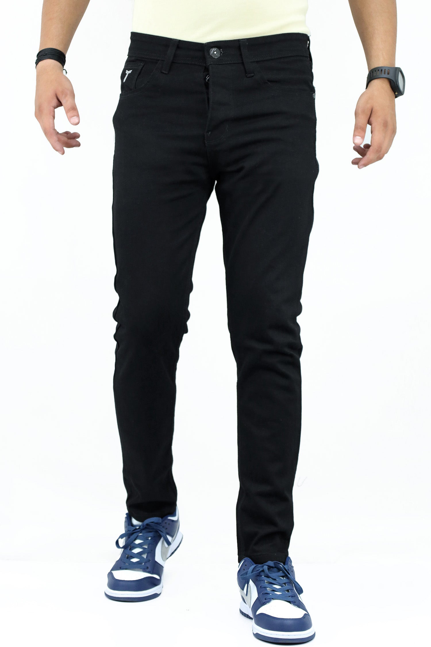 Ankle Fit Turbo Denim Jeans In Black