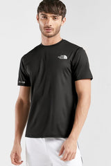 The Nrth Fce Reflector Logo Branded Dry Fit Tee In Black