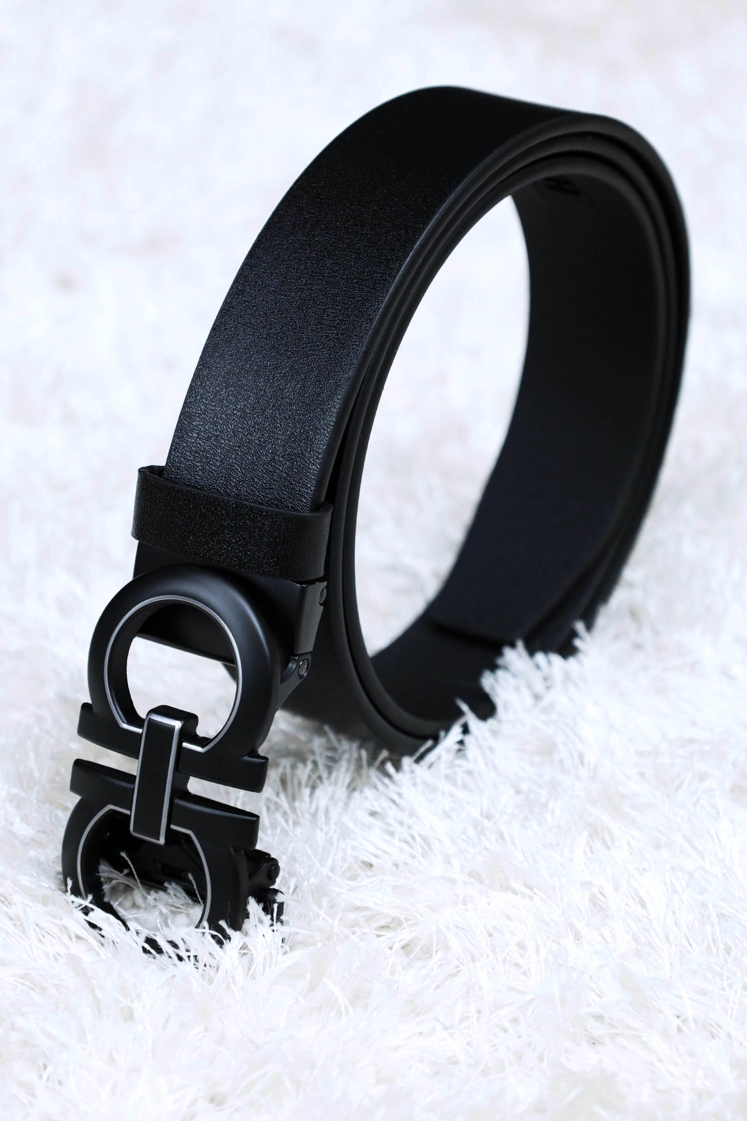 Frgamo Metal Alloy Automatic Buckle Branded Belt