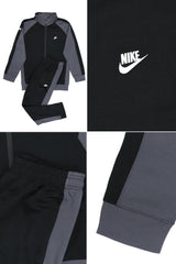 Nke Mock Neck Men Zipper Tracksuit In Black