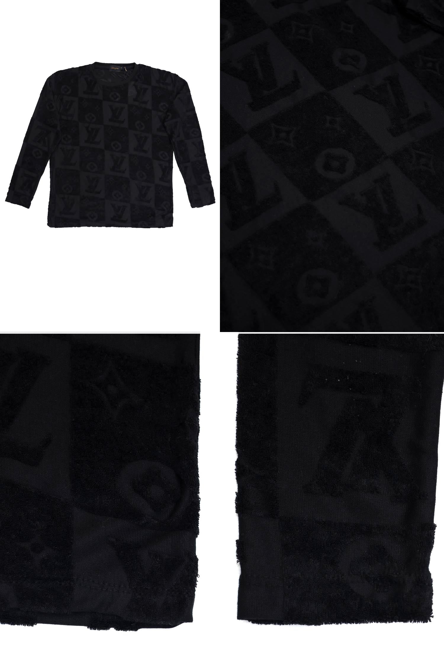 Lus Vtn Embossed Logo Oversized Sweatshirt In Black